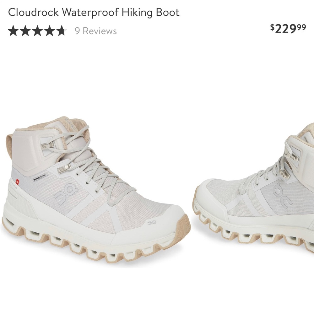 ON Cloudrock Hiking Boots - White